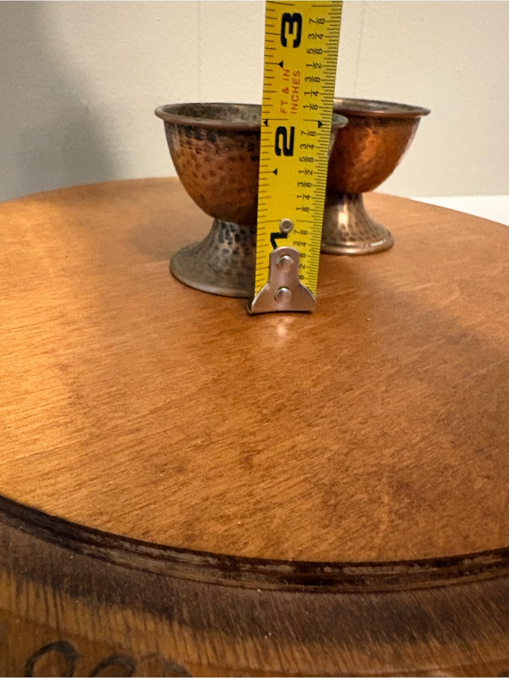 Hammered Copper Egg Cups - Set of 2 - Picture 5 of 5